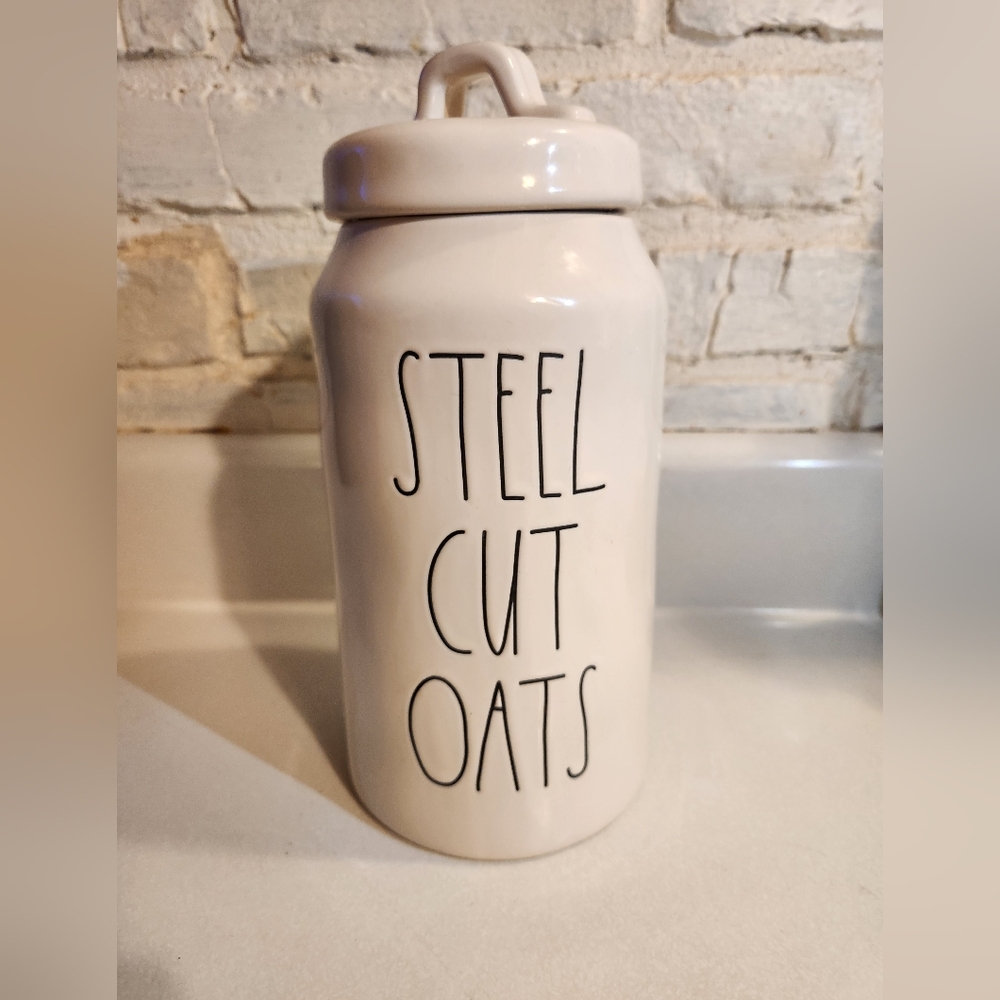 Rae Dunn Steel Cut Oats Jar